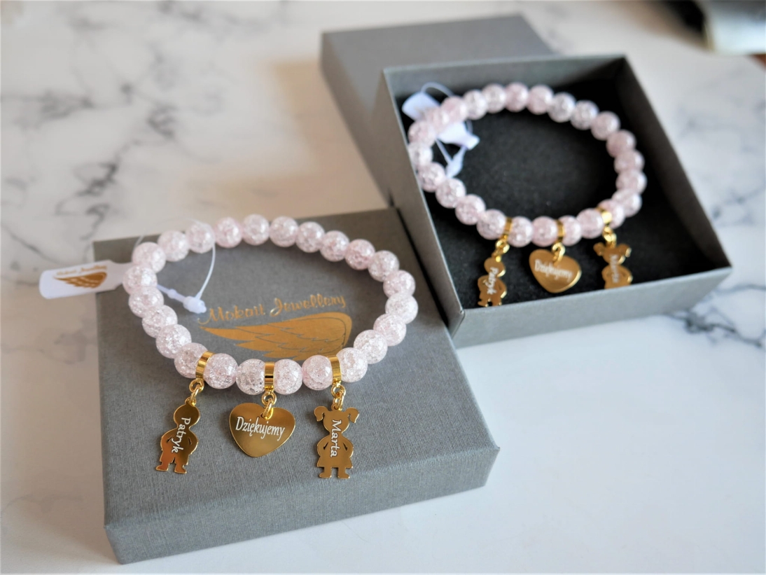 Podziękowania ślubne dla Mamy - Bransoletka personalizowana - Pomysł na podziękowania ślubne - Podziękowania ślubne dla Mamy - Bransoletka personalizowana - Pomysł na podziękowania ślubne