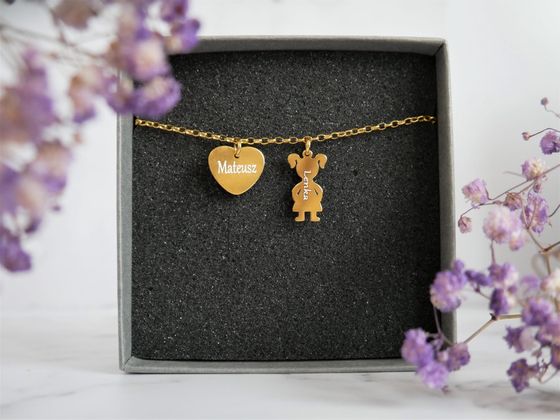 Konfigurator >> Bransoletka na łańcuszku + dwie dowolne zawieszki - Biżuteria personalizowana - P1090362.jpg