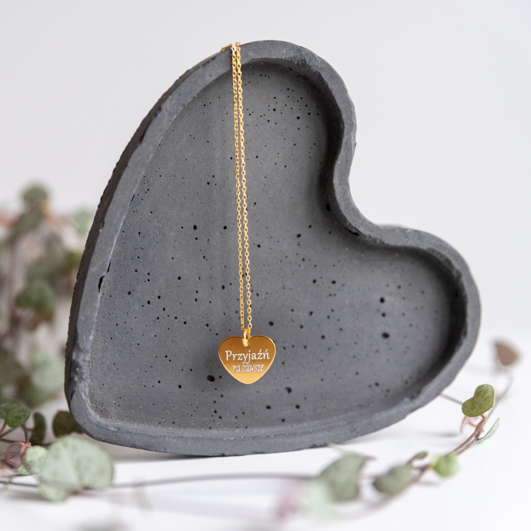 Naszyjnik dla Przyjaciółki z grawerem -  Przyjaźń na zawsze - Biżuteria personalizowana  - Naszyjnik dla Przyjaciółki z grawerem - Przyjaźń na zawsze - Biżuteria personalizowana
