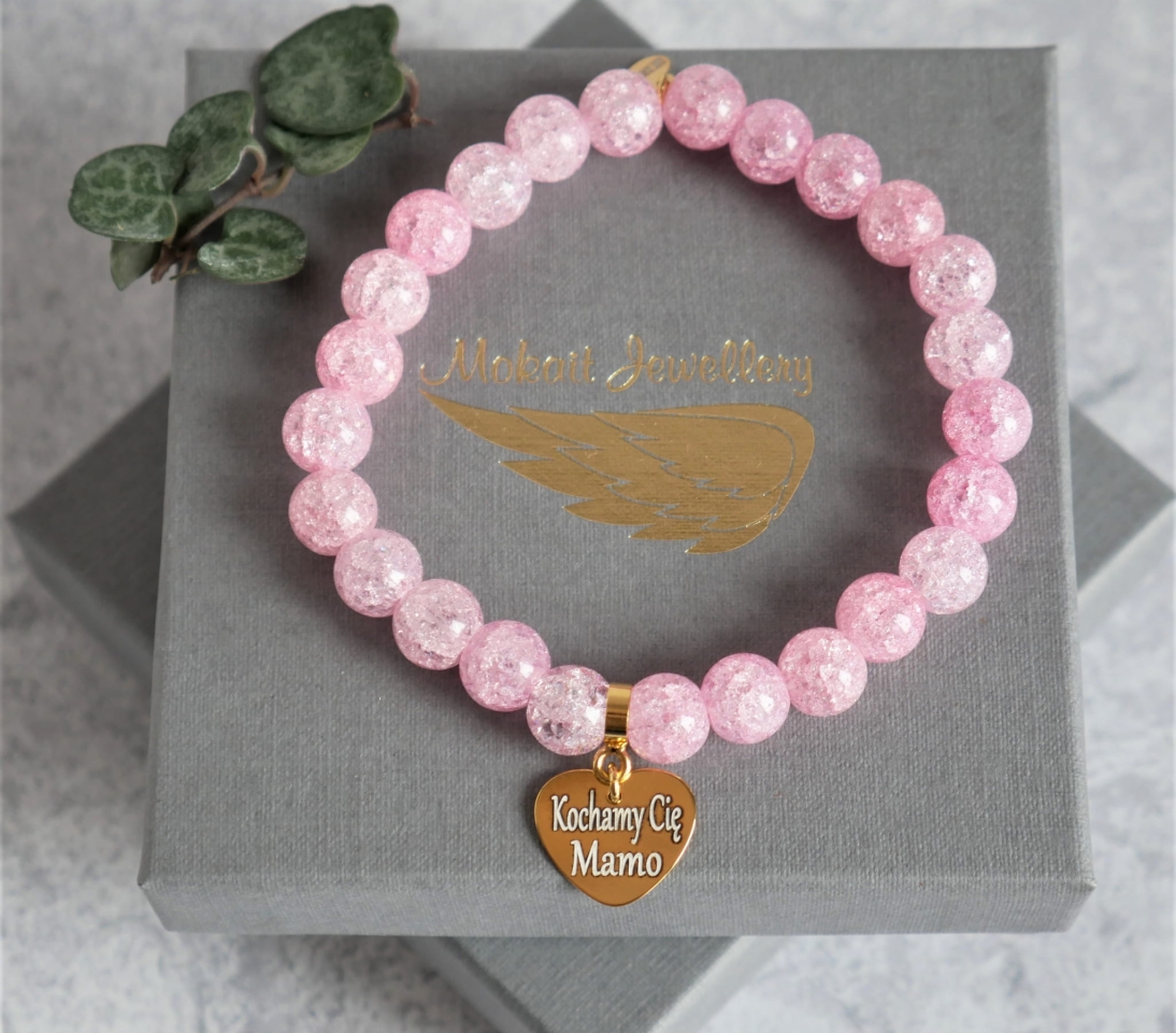 Configurator  >> Natural stone bracelet with one charm with your own engraving - Personalized jewelry - P1160358.jpg