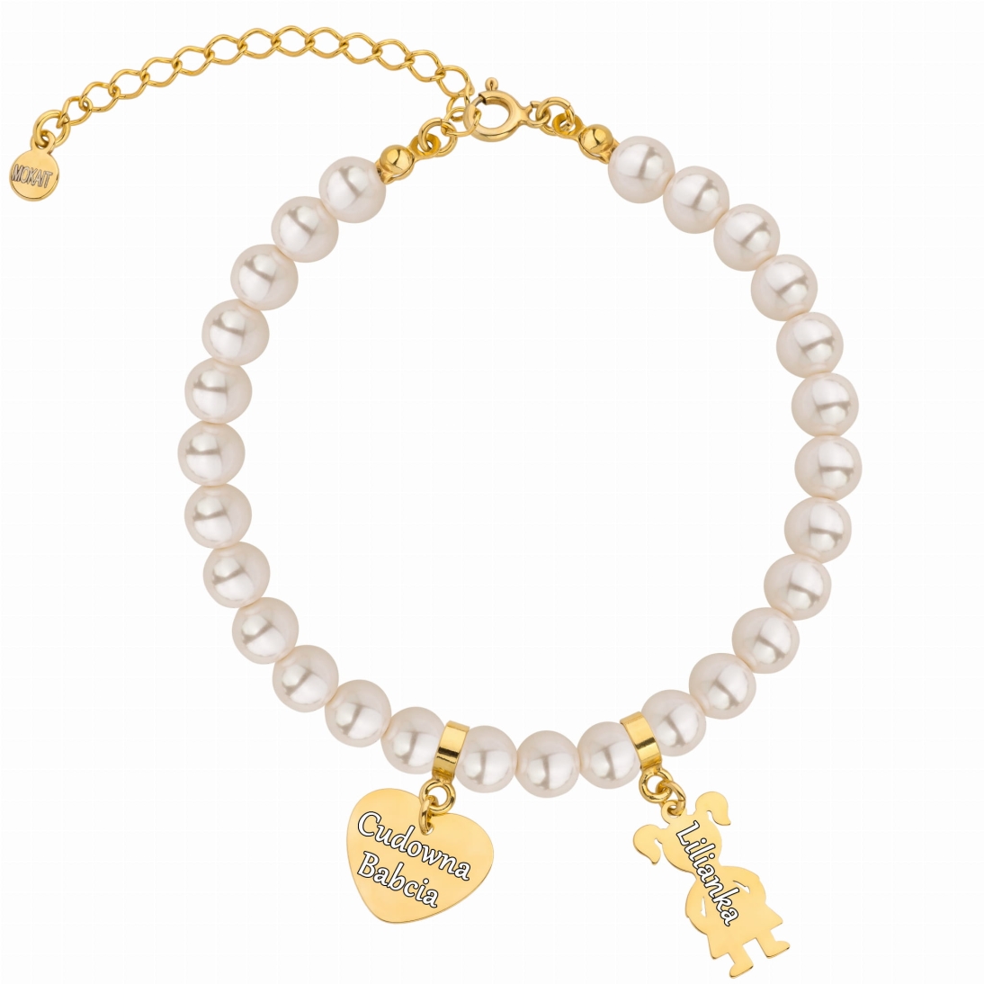Bransoletka z perełek dla Babci - Cudowna Babcia - Prezent dla babci od wnuka/wnuczki - Bransoletka personalizowana z imieniem - Bransoletka z perełek dla Babci - Cudowna Babcia - Prezent dla babci od wnuka/wnuczki - Bransoletka personalizowana z imieniem
