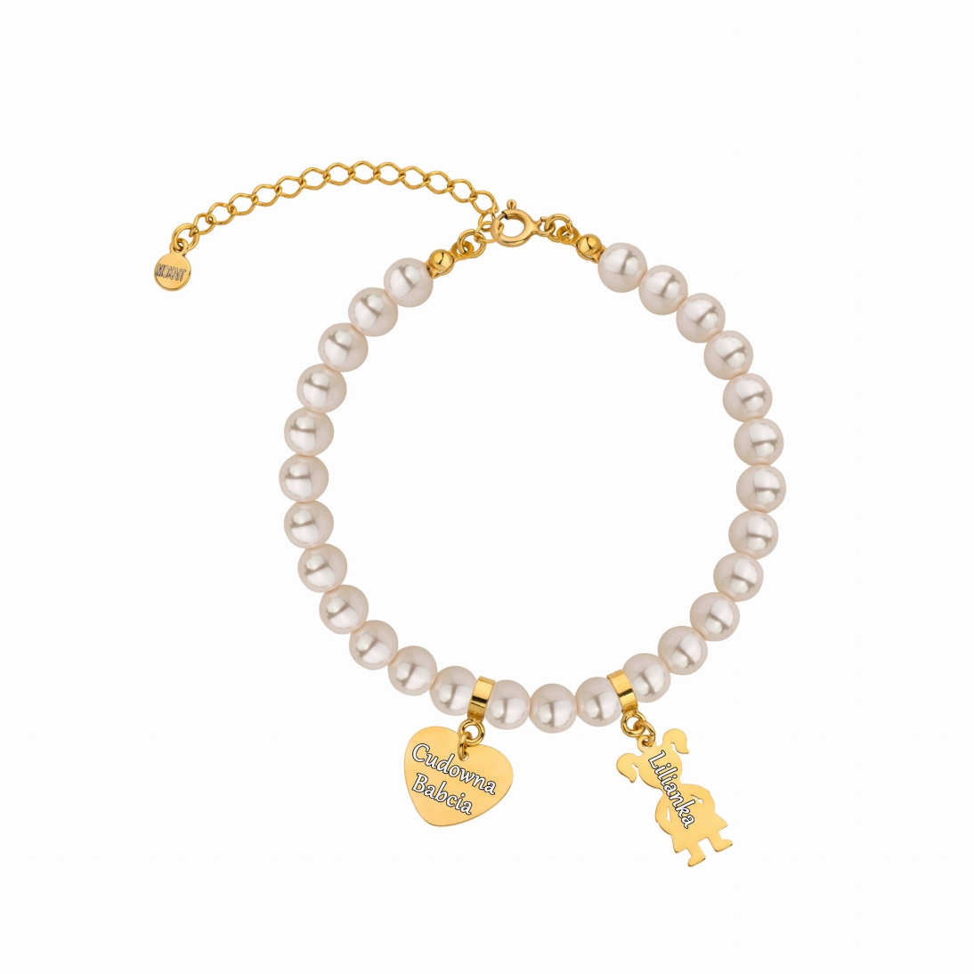 Bransoletka z perełek dla Babci - Cudowna Babcia - Prezent dla babci od wnuka/wnuczki - Bransoletka personalizowana z imieniem - Bransoletka z perełek dla Babci - Cudowna Babcia - Prezent dla babci od wnuka/wnuczki - Bransoletka personalizowana z imieniem