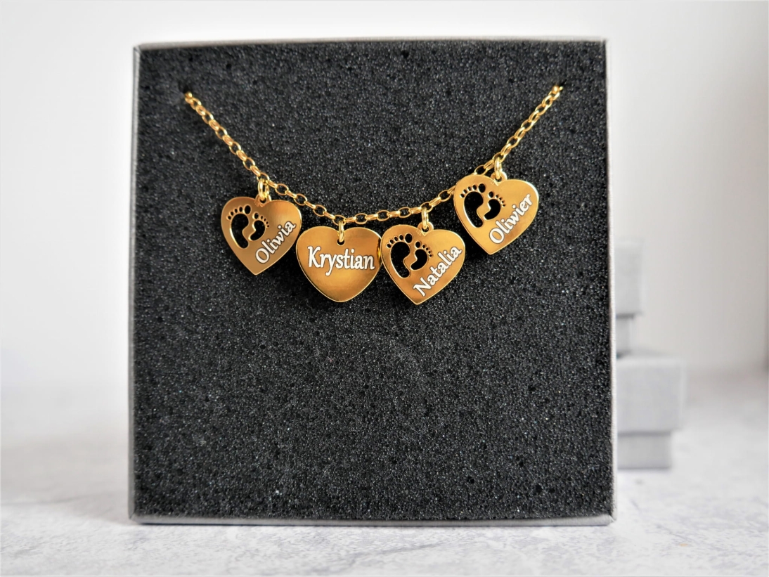 Konfigurator >> Bransoletka na łańcuszku + 4 dowolne zawieszki - Biżuteria personalizowana - Konfigurator >> Bransoletka na łańcuszku + 4 dowolne zawieszki - Biżuteria personalizowana